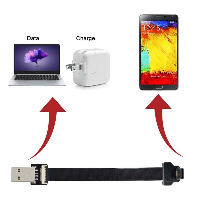 chenyang USB 2.0 Type C Male 90 Degree UP Angled Flat Connector Support 480Mbps Data Transfer 5V Charging for Ribbon Cable,Raspberry Pi, GoPro,Drone, Camera, Gimbal - Image 5